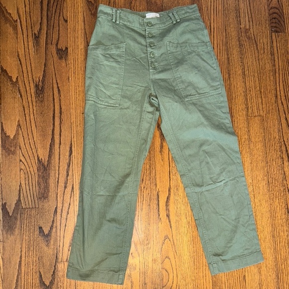 Urban Outfitters Pants - Urban Outfitters Army Green Straight Leg Pants Size 2